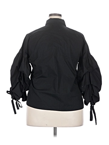 a.n.a. A New Approach 3/4 Sleeve Button-Down Shirt (view 2)