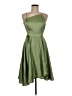 Unbranded Solid Green Cocktail Dress Size M - photo 1