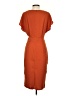 ASOS 100% Polyester Solid Orange Cocktail Dress Size 4 - photo 2