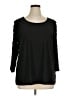 Creation Black 3/4 Sleeve Top Size 1X - photo 1
