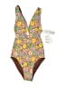 Roxy Floral Brown One Piece Swimsuit Size XS - photo 1