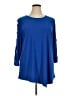 Creation Blue 3/4 Sleeve Top Size 1X - photo 1
