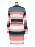 Assorted Brands Stripes Pink Casual Dress Size XL - photo 2