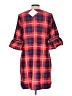 Gretchen Scott Designs Plaid Red Casual Dress Size L (estimated) - photo 2