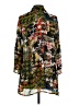 Melissa Paige 100% Polyester Floral Green 3/4 Sleeve Blouse Size S - photo 2