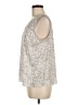 Nine West 100% Polyester Silver Sleeveless Blouse Size M - photo 5