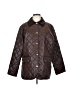 Ann Taylor LOFT 100% Nylon Argyle Brown Coat Size S - photo 1
