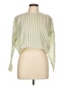 Trosman Stripes Green 3/4 Sleeve Blouse Size Lg (3) - photo 1