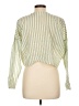 Trosman Stripes Green 3/4 Sleeve Blouse Size Lg (3) - photo 2