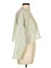 Trosman Stripes Green 3/4 Sleeve Blouse Size Lg (3) - photo 4