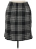 Tribal Plaid Gray Casual Skirt Size 6 - photo 2