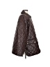 Ann Taylor LOFT 100% Nylon Argyle Brown Coat Size S - photo 4
