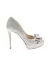 INC International Concepts Silver Heels Size 7 1/2 - photo 1