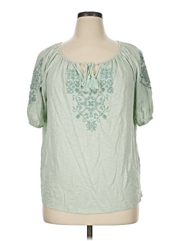 Style&Co Short Sleeve Blouse (view 1)