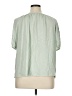 Style&Co Green Short Sleeve Blouse Size 1X - photo 2