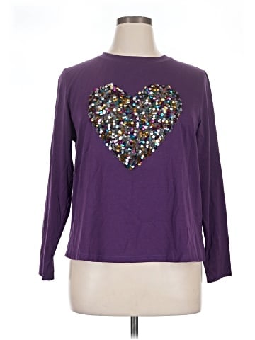 Shein Curve Long Sleeve T-Shirt (view 1)