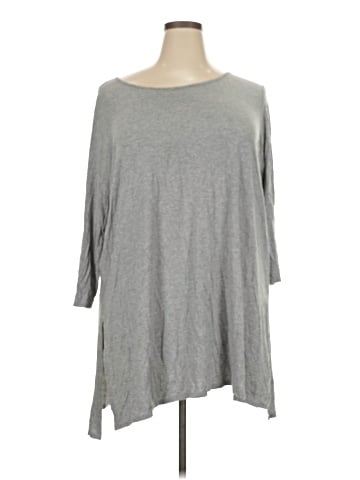 Joan Vass 3/4 Sleeve T-Shirt (view 1)