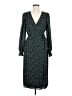 Max Studio 100% Polyester Polka Dots Teal Casual Dress Size M - photo 1