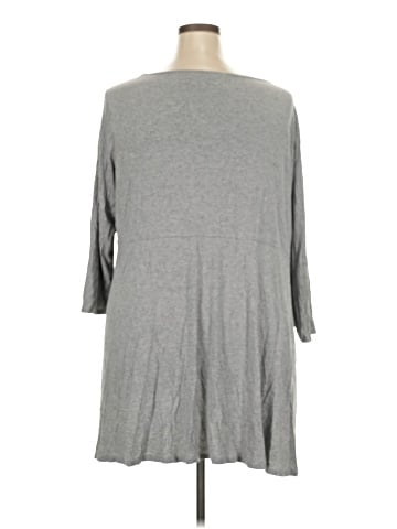 Joan Vass 3/4 Sleeve T-Shirt (view 2)