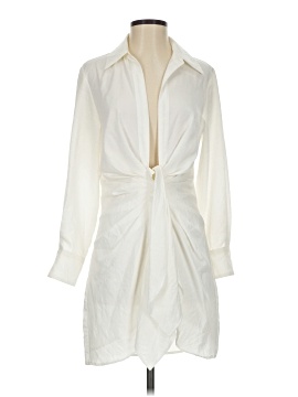 choosy shirt dress Choosy | Dresses | Choosy Chic White Crosby St Mini Shirt Dress With Plunging Neckline Size 2 Nwt