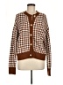 Unbranded 100% Acrylic Houndstooth Brown Cardigan Size M - photo 1