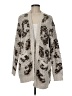 Bobeau Animal Print Gray Cardigan Size M - photo 1
