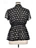 Torrid 100% Polyester Stars Black Short Sleeve Blouse Size 1X Plus (1) - photo 2