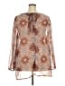 Ellos Brown 3/4 Sleeve Blouse Size 22 - photo 2