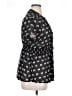 Torrid 100% Polyester Stars Black Short Sleeve Blouse Size 1X Plus (1) - photo 4