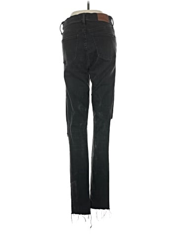 Madewell Tall 9" Mid-Rise Skinny Jeans in Black Sea (view 2)