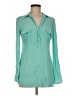 Splendid Teal Long Sleeve Blouse Size M - photo 1