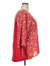 Papermoon 100% Polyester Red 3/4 Sleeve Blouse Size 2X - photo 4