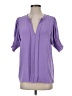 Bibi Purple 3/4 Sleeve Blouse Size S - photo 1