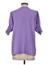 Bibi Purple 3/4 Sleeve Blouse Size S - photo 2