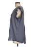 Pleione 100% Polyester Gray Short Sleeve Top Size L - photo 5