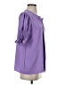 Bibi Purple 3/4 Sleeve Blouse Size S - photo 4