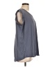 Pleione 100% Polyester Gray Short Sleeve Top Size L - photo 4