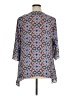 Rose + Olive 100% Polyester Blue 3/4 Sleeve Blouse Size 1X - photo 2