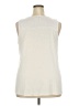 Skies Are Blue 100% Polyester White Sleeveless Blouse Size 2X - photo 2