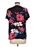 Van Heusen 100% Polyester Floral Black Short Sleeve Blouse Size M - photo 2