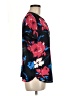 Van Heusen 100% Polyester Floral Black Short Sleeve Blouse Size M - photo 4
