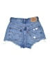 Levi's 100% Cotton Blue Denim Shorts Size 24 waist - photo 2