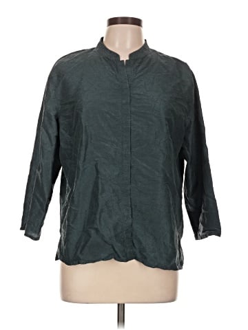 Eileen Fisher 3/4 Sleeve Button-Down Shirt (view 1)