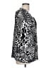 TanJay Animal Print Black Silver 3/4 Sleeve Blouse Size L - photo 4