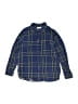 Zara Plaid Blue Long Sleeve Button-Down Shirt Size 9 - photo 1