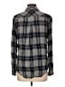 Bella Dahl Plaid Gray Long Sleeve Button-Down Shirt Size L - photo 2