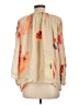Tucker Floral Tan 3/4 Sleeve Blouse Size L - photo 2