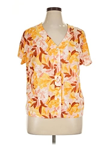 Tahari Short Sleeve Blouse (view 1)