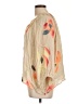 Tucker Floral Tan 3/4 Sleeve Blouse Size L - photo 5