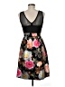 En Focus Studio Floral Black Cocktail Dress Size 6 - photo 2